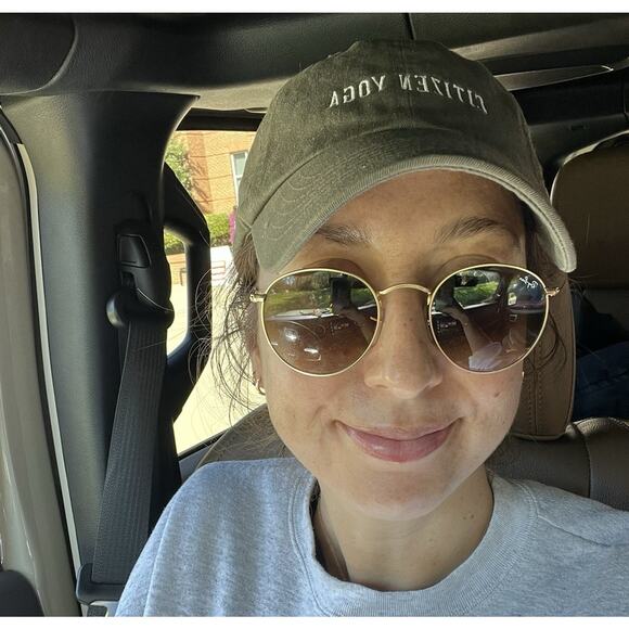 natalie borton designs round sunglasses gold